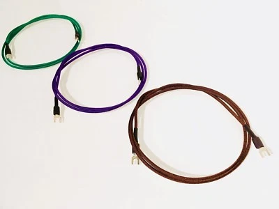 Audiophile Turntable Phono Ground Wire 18AWG w/Spade Connectors (Colors/Lengths) - Image 1 of 4