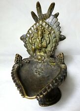 Sukunda Oil Lamp Antique 17th/18th C Bronze Nepal Tibet Ganesha Damaged-