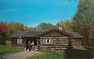Family Cabins Oglebay Park Wheeling WV West Virginia Postcard - Picture 1 of 2
