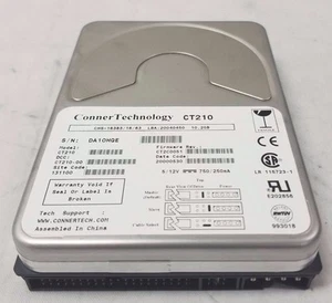 Conner Technology 10.2GB IDE 3.5 Hard Drive 5400RPM 131100 CT2C0051 CT210 - Picture 1 of 2