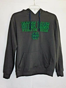 Stadium Notre Dame Hoodie Big Logo Graphic Sweatshirt Grey Pullover Size Medium - Picture 1 of 6