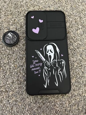 Funda de teléfono con tema de gritos con soporte de anillo a juego para Samsung S22 Plus Foto 1 de 3
