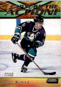 1999-00 Stadium Club Capture the Action Paul Kariya Anaheim Mighty Ducks #CA11