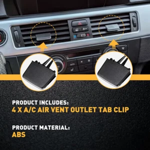 4x Front A/C Air Vent Outlet Tab Repair BMW Clip kit For 3 Series E90 E91 E92 - Picture 1 of 11