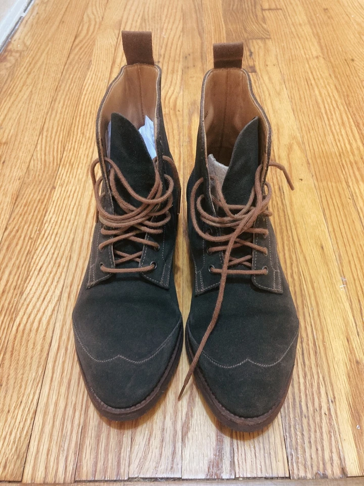 Bota Jersey CROCKETT & JONES en Gamuza Marrón Oscuro Talla 5 Orig. $595 seminuevo Foto 1 de 4