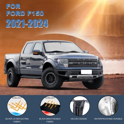 Cubierta plegable delantera personalizada para parabrisas cabina Ford F150 2021-2024 Foto 1 de 4