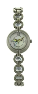 Girls classic DISNEY Tinkerbell wristlet watch Silver tone case and band  MU0144 - Picture 1 of 4