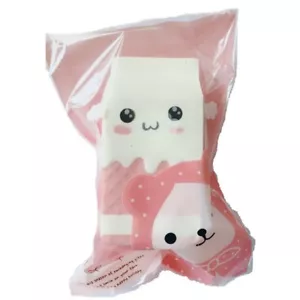 Milk Box Squishys Phone Strap Slow Rising Cream Scented Bread Kids Toy Package - Picture 1 of 8