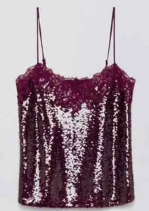 WOW! New Tags Simkhai "Arlene" sequin and lace top sz 6 $325 - Picture 1 of 3