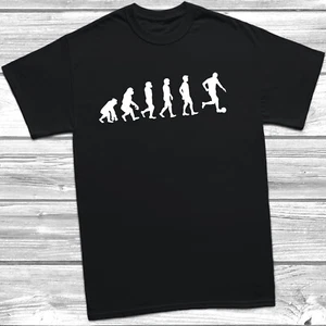 Evolution Of A Footballer T-Shirt Tee Mens Childrens Kids Top Soccer Gift - Picture 1 of 8