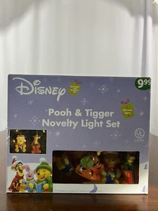Disney Pooh & Tigger Neuheit Licht Set 10-teilig Innen Außen Neu - Bild 1 von 8