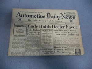 Automotive Daily News Die Fachzeitung der Industrie Vol. 16 Okt 13, 1934 - Bild 1 von 8