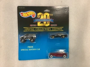 HOT WHEELS 20TH ANNIVERSARY 3 CAR SPECIAL COLLECTOR'S EDITION HOT BIRD TOP - Bild 1 von 6