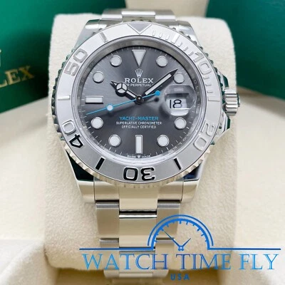 Rolex 126622 Yacht-Master 40 mm acero/platino bisel rolesio esfera rodio Foto 1 de 4
