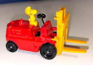 Vintage 1965 Aviva Snoopy Mini Diecast Woodstock Forklift Vehicle Loose Diecast - Picture 1 of 8
