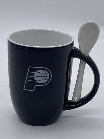 Indiana Pacers NBA Coffee Mug/Cup With Built In Spoon! Cover