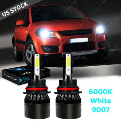 For Suzuki SX4 Crossover 2012 2007-2013 - 2x 9007 LED Headlight Bulbs Hi/Lo Beam - Image 1 of 4