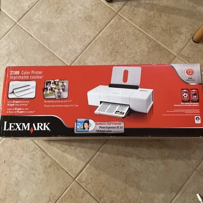 NEW SEALED NIB Lexmark Z1300 Digital Photo Color Inkjet Printer - Image 1 of 2