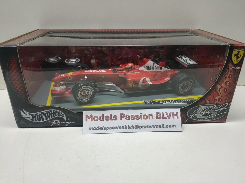Ferrari F2003 Schumacher World Champion 2003 1/18 Hotwheels - Photo 1/4