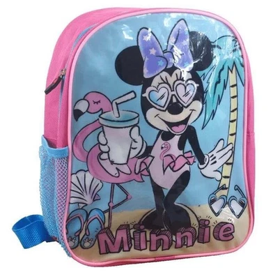 Zaino Per Bambini Disney Minnie Mouse Asilo Tasche Pin/Blu 27x22x10 Cm - Immagine 1 di 2