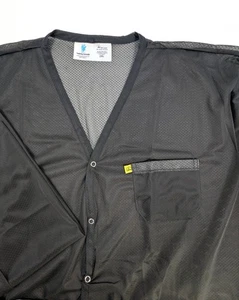 NOS! Transforming Tech ESD Jacket, Lightweight Poly-Carbon Blend 3XL V-Neck - Picture 1 of 14