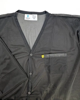 NOS! Transforming Tech ESD Jacket, Lightweight Poly-Carbon Blend 3XL V-Neck - Image 1 of 4