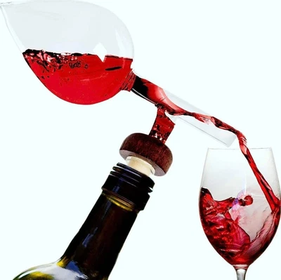 1pc Transparent Red Wine Aerator Pourer Quick Decanter Spout Device - NEW - Image 1 of 4
