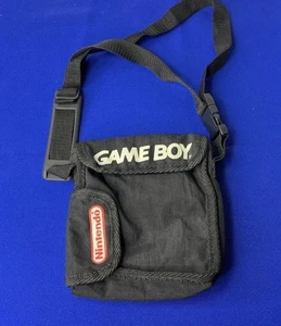 Nintendo Gameboy Carrying Case Travel Bag Black Strap For Console + Accessories - Picture 1 of 6