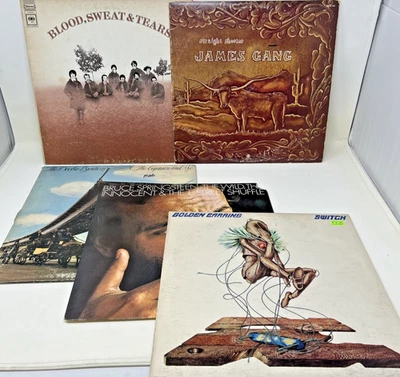 Lot of 5 Classic Rock LPS - Golden Earrling Springsteen Doobie Brothers BLOOD - Image 1 of 4