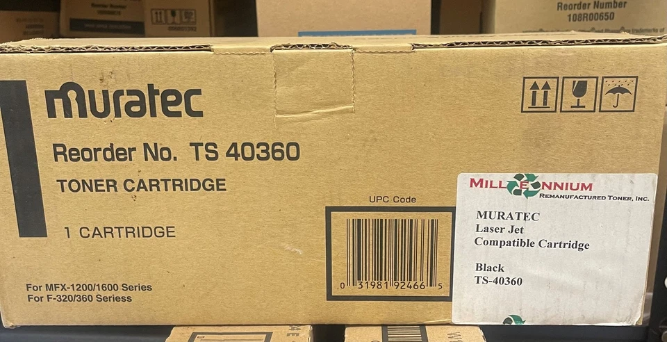 Muratec TS 40360 Black Toner Cartridge for Muratec F320 F360 MFX-1200 MFX-1600 - Image 1 of 1