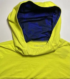 Greyson Cokato Sport Light Hoodie Pullover L yellow radium NWT $188 MFA22K74D - Picture 1 of 11