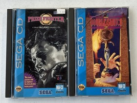 Prize Fighter + Double Switch Sega CD Complete Damaged Cases Tested -- S2G --
