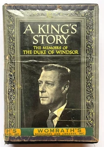 A King's Story The Memoirs of the Duke of Windsor 1951 HC Book Dust Jacket - Picture 1 of 6