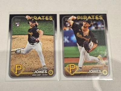 2024 Topps Update Series #US49 #US95 Jared Jones RC Lot (2) Pittsburgh Pirates - Image 1 of 2