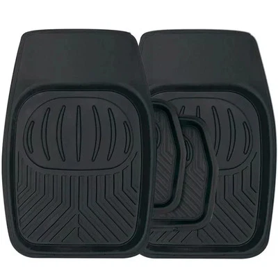 Se adapta a VOLKSWAGEN FOX - 4 alfombrillas de goma con labios universales de alta resistencia para coche Foto 1 de 2