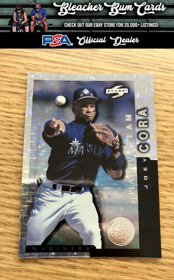 1998 Score Seattle Mariners 10 Joey Cora Platinum Team - Image 1 of 1
