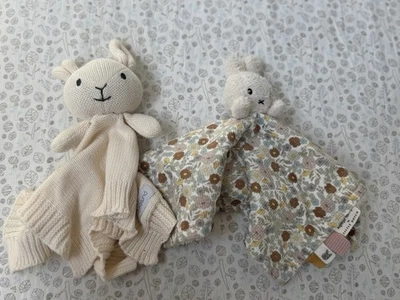 Comforter Bundle Purebaby knitted Bunny Comforter & Miffy Flora Bunny Comforter - image 1 of 3