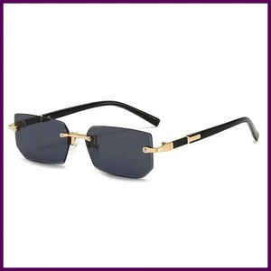 Retro Sonnenbrille Herren Marke Designer Mode Randlos Sonnenbrillen Sonnenbrillen - Bild 1 von 28
