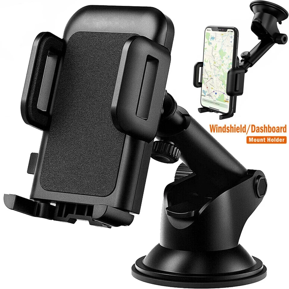 360° Car Windshield Dashboard Phone Mount Holder Stand For iPhone Samsung GPS - Image 1 of 4