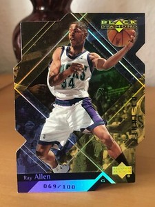 1999-00 UPPER DECK BLACK DIAMOND FINAL CUT No.45 RAY ALLEN /100