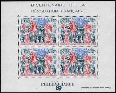 Stamps French South and Antarctic Terr 1989 Sc C107 Airmail The 200th Anni MNH - Image 1 of 3