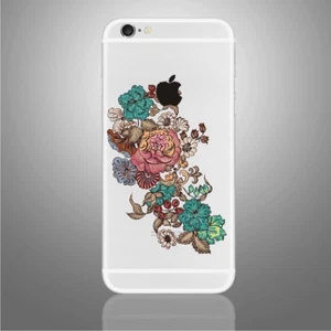 Flowers Sticker for PHONES, iPhone X, 6,6Plus,6s,6sPlus, 7,7Plus,8 and palmrests - Picture 1 of 1