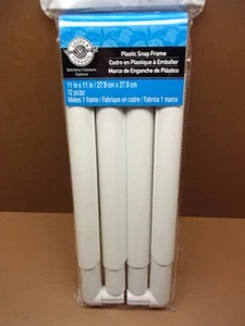 LOOPS & THREADS Needlework Plastic Snap Frame 11" x 11" New in Package - Picture 1 of 5