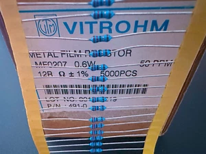 100PCS MF0207FTE52-12R VITROHM Metal Film Axial Resistor 1% 12Ohm 0.6W - Picture 1 of 2