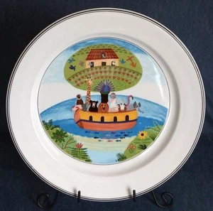 Villeroy & Boch ~ Design Naif ~ “Noah’s Ark” ~ 12¼" ROUND PLATTER / CHOP PLATE - Picture 1 of 5
