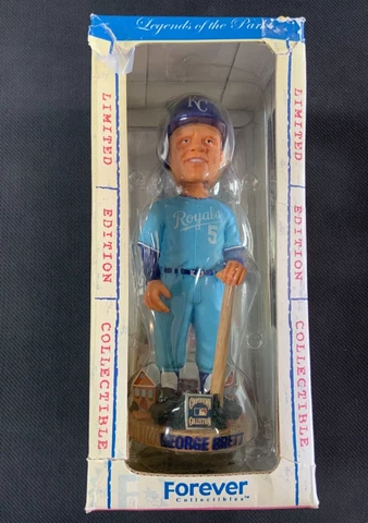 FOCO Royals George Brett Legends of the Park Bobble Head Bobblehead Box Blue Cover