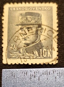 Tschechoslowakei 1945-47 frühe Ausgabe schön gebraucht 10K. - Bild 1 von 1
