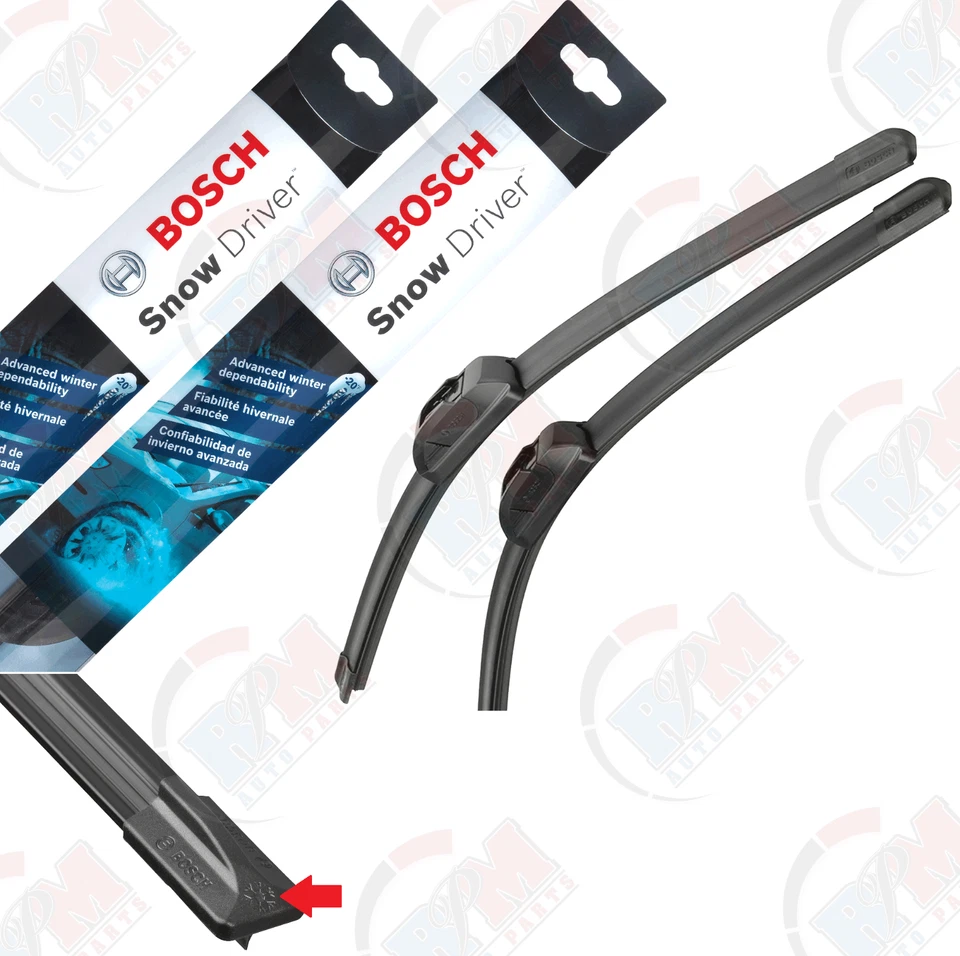 BOSCH SNOW Driver Wiper Blade (Set of 2) Front Left + Right 20" + 20" - Изображение 1 из 1