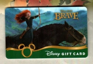 DISNEY Brave, Merida Riding Angus ( 2012 ) Gift Card ( $0 ) - Picture 1 of 1