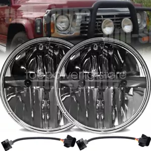 2x 7Inch LED Round Headlights For TOYOTA LANDCRUISER FJ40 45 50 55 60 62 70 - Picture 1 of 12